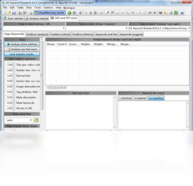 a1 keyword research