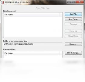 TIFF2PDF Pilot