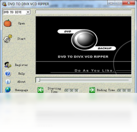 DVD to DIVX VCD Ripper