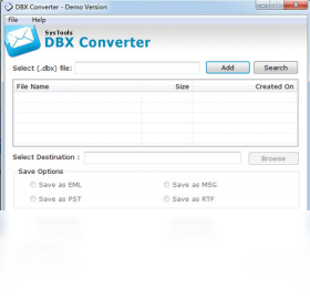 SysTools DBX Converter