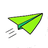 纸飞机快飞图标